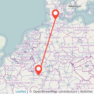 Schleswig Forbach Bahn Karte