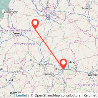 Scheeßel Braunschweig Mitfahrgelegenheit Karte