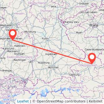 Linz Heidelberg Mitfahrgelegenheit Karte