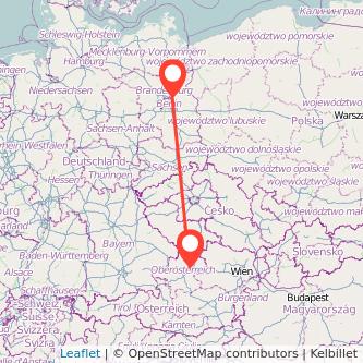 Linz Bernau bei Berlin Mitfahrgelegenheit Karte