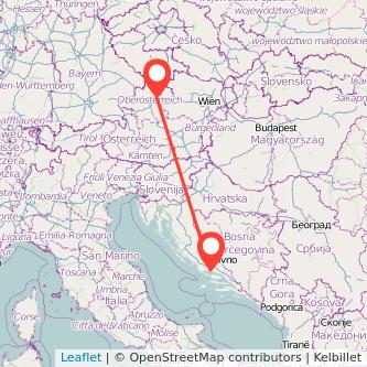 Linz Split Mitfahrgelegenheit Karte