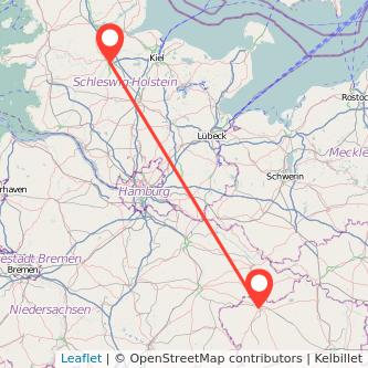 Salzwedel Rendsburg Bahn Karte