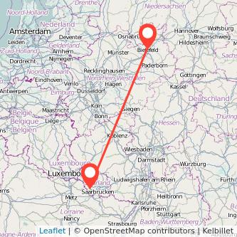 Saarlouis Bielefeld Mitfahrgelegenheit Karte