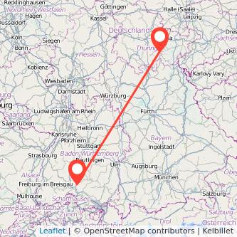 Saalfeld Tuttlingen Bahn Karte