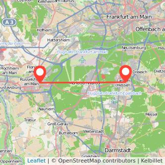Rüsselsheim Langen Mitfahrgelegenheit Karte