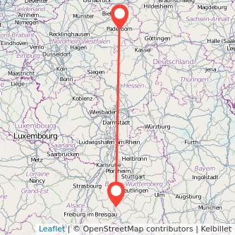 Rottweil Paderborn Bahn Karte