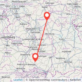 Rottweil Fulda Bahn Karte