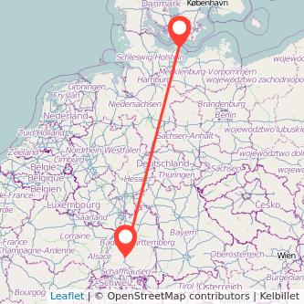Rottweil Burg auf Fehmarn Bus Karte