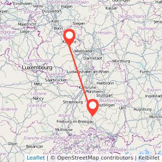 Rottweil Boppard Bahn Karte