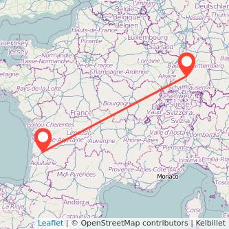 Rottweil Bordeaux Bus Karte