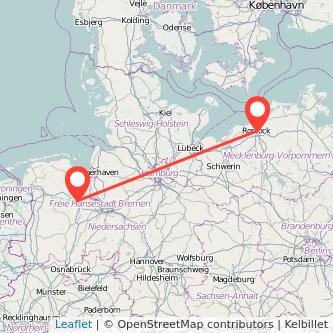Rostock Oldenburg Mitfahrgelegenheit Karte