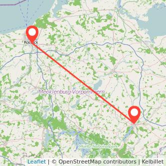 Rostock Neubrandenburg Mitfahrgelegenheit Karte