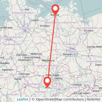 Rostock Jena Mitfahrgelegenheit Karte
