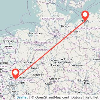 Rostock Gelsenkirchen Mitfahrgelegenheit Karte