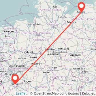 Rostock Bonn Mitfahrgelegenheit Karte