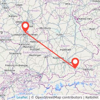 Rosenheim Lampertheim Mitfahrgelegenheit Karte