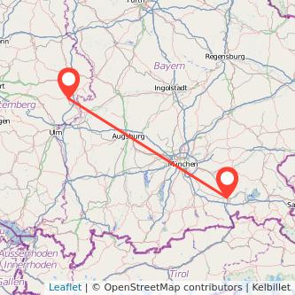 Rosenheim Heidenheim an der Brenz Mitfahrgelegenheit Karte