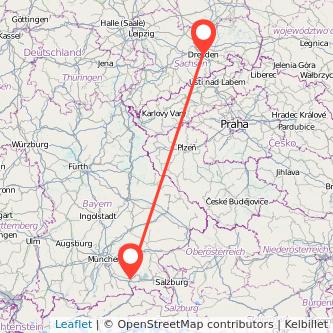 Rosenheim Dresden Mitfahrgelegenheit Karte