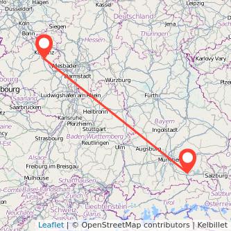 Rosenheim Boppard Bahn Karte