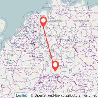 Rheine Sigmaringen Mitfahrgelegenheit Karte