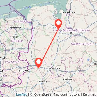 Rheine Oldenburg Mitfahrgelegenheit Karte