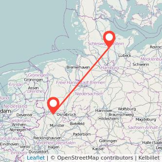 Rheine Neumünster Mitfahrgelegenheit Karte