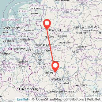 Rheine Limburg Bahn Karte