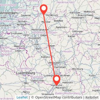 Rheine Karlsruhe Bahn Karte
