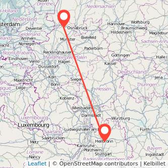 Rheine Heilbronn Mitfahrgelegenheit Karte