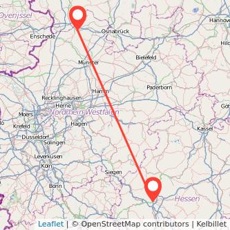 Rheine Gießen Mitfahrgelegenheit Karte