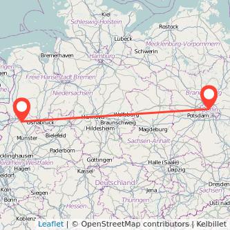 Rheine Berlin Mitfahrgelegenheit Karte