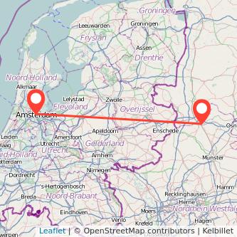 Rheine Amsterdam Mitfahrgelegenheit Karte