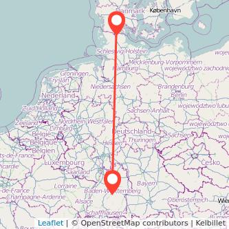 Reutlingen Flensburg Bahn Karte