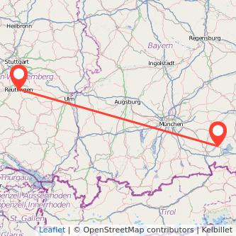 Reutlingen Bad Endorf Bahn Karte