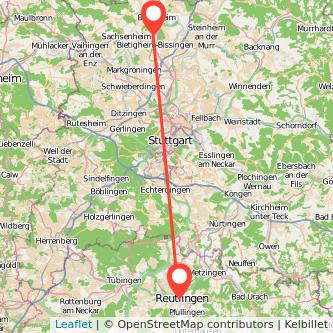 Reutlingen Bietigheim-Bissingen Mitfahrgelegenheit Karte