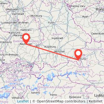Reutlingen Bad Reichenhall Bahn Karte