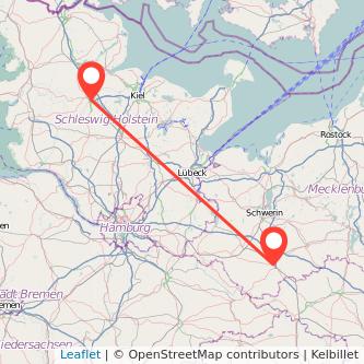 Rendsburg Ludwigslust Bahn Karte