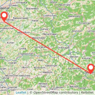 Remscheid Siegen Mitfahrgelegenheit Karte