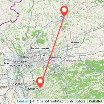 Remscheid Münster Mitfahrgelegenheit Karte