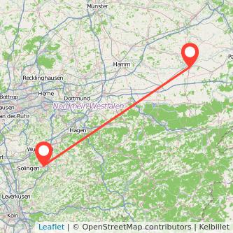 Remscheid Lippstadt Mitfahrgelegenheit Karte