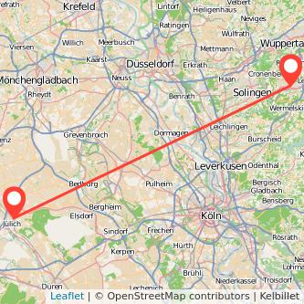 Remscheid Jülich Mitfahrgelegenheit Karte