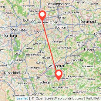 Remscheid Gelsenkirchen Mitfahrgelegenheit Karte