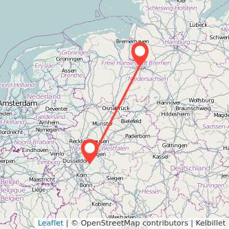 Remscheid Bremen Mitfahrgelegenheit Karte