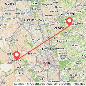 Remscheid Bergheim Mitfahrgelegenheit Karte