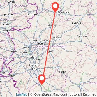 Remagen Ibbenbüren Bahn Karte