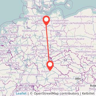 Regensburg Ludwigslust Bahn Karte