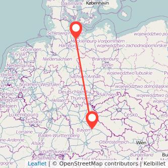 Regensburg Lübeck Mitfahrgelegenheit Karte