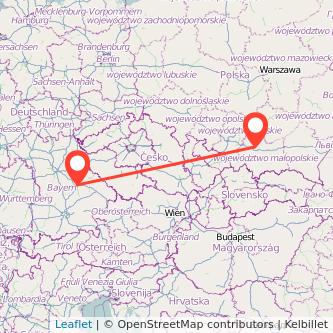 Regensburg Krakau Mitfahrgelegenheit Karte