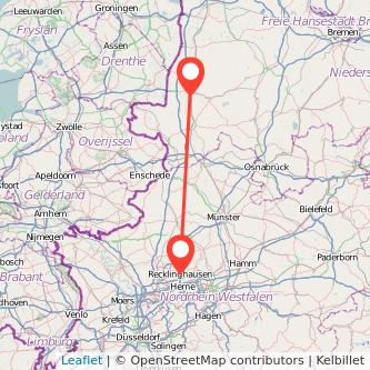 Recklinghausen Meppen Mitfahrgelegenheit Karte