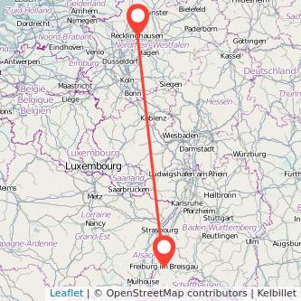 Recklinghausen Freiburg im Breisgau Bahn Karte